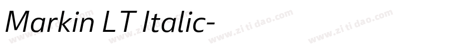 Markin LT Italic字体转换